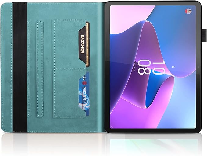 Case for Lenovo Tab P11 2nd Gen/Xiaoxin Pad Plus 2023 11.5" TB350FU/TB350XU case PU Leather Cover Flip Stand Shell with Elastic Band & Card Holder for Lenovo Tab P11 2nd Gen 11.5 inch Tablet