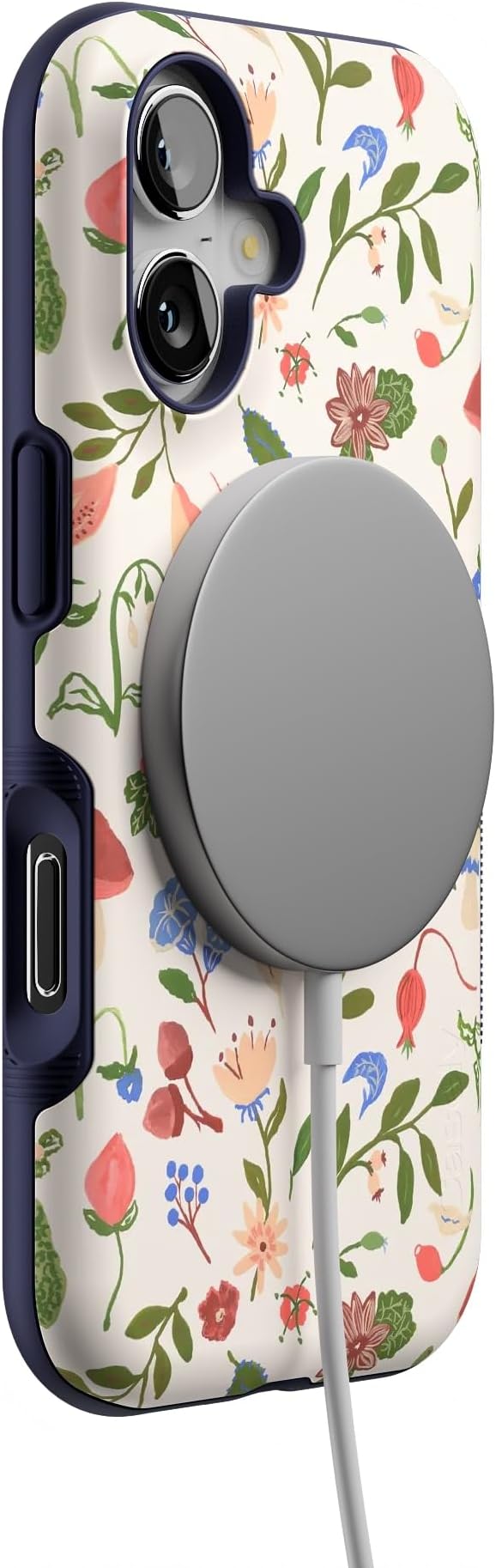 Casely iPhone 17 Case | Garden Party | Mushroom Floral | Bold Protective Design | Compatible with MagSafe