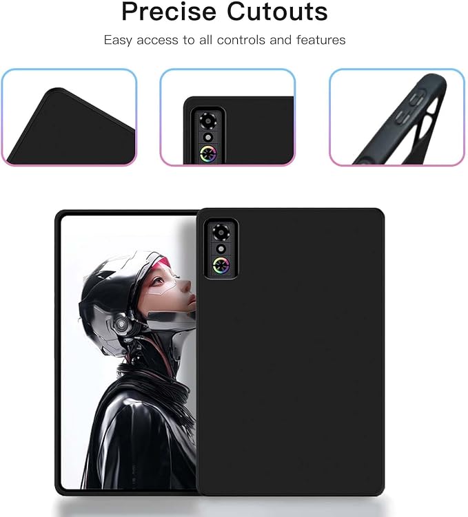 Case Cover for REDMAGIC Astra Gaming Tablet 9.06 inch, Slim Design Matte TPU Soft Protective Cover for ZTE Nubia REDMAGIC Tablet 3 Pro, Anti-Scratch,Shockproof,Black