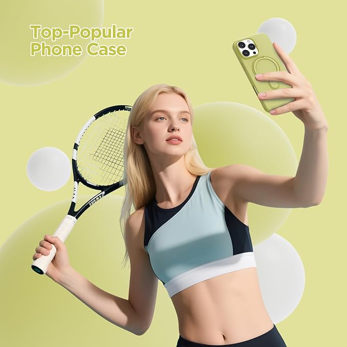 Magnetic Stand for iPhone16 Pro Max Case with Kickstand 【Lab-Certified Protection】【Not Yellowing】【Anti-Fingerprint】 Durable, Enhanced Grip, Slim，Green，iPhone 16 Pro Max 6.9"