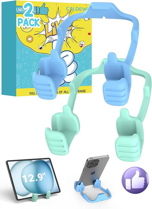 Stocking Stuffers for Teens Boys Men Adults for Kids Tablet Stand Thumbs Up Lazy Cell Phone Stand Holder for Desk Funny Gift for Women Girls Husband Wief Ideas Birthday Gadgets