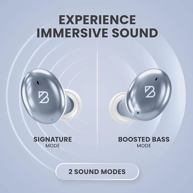 Tempo 30 Wireless Earbuds for Small Ears - Award-Winning Sound, Sweatproof Bluetooth Earbuds, Comfortable Bluetooth Ear Buds for Women, Ice Earphones Small Ear Canals, Long Battery Headphones