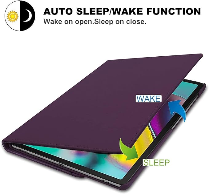 Case for Samsung Galaxy Tab A9+/A9 Plus 11'' 2023 (SM-X210/X216/X218), 360 Degree Rotating Stand Case Smart Protective Cover, with Stylus Pen,Screen Film (Purple)