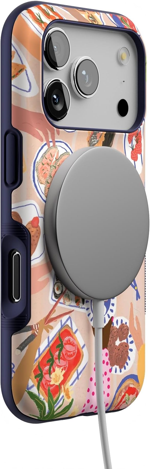 Casely iPhone 17 Pro Case | Picnic Party | Painted Collage | Bold Protective Design | Compatible with MagSafe