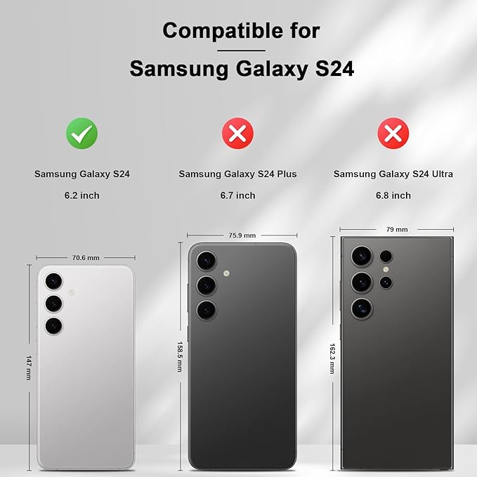 Jasonyu Flip Wallet Case for Samsung S24 5G,Leather Magnetic Folio Cover with Card Holder,Kickstand - TPU Shockproof Durable Protective Phone Case,Black