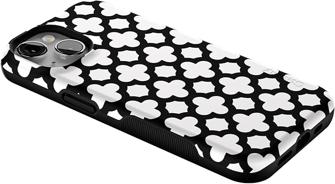Casely iPhone 14 Case | Lattice Tile | High Contrast Design | Compatible with MagSafe | Bold Protective Design