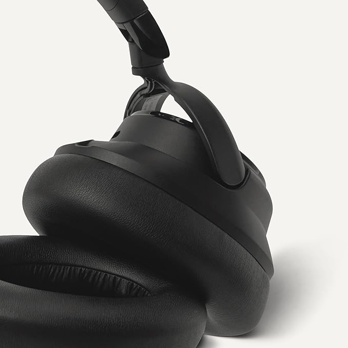 Amazon Basics Hybrid Active Noise Cancelling Headphones, 35 Hours Playtime with ANC on and 45 Hours with ANC Off, Wireless, Over Ear Comfortable Fit, Bluetooth, One Size, Black