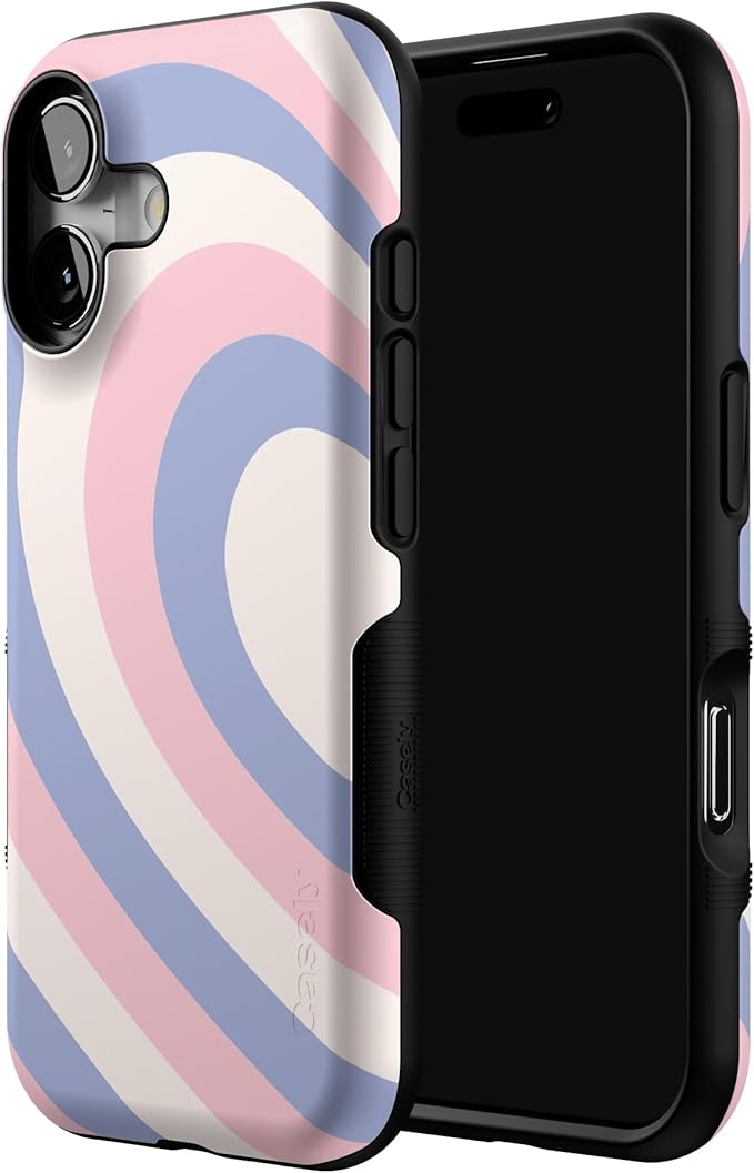 Casely iPhone 17 Case | Half of My Heart (Left) | Friendship | Bold Protective Design | Compatible with MagSafe