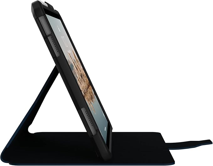 URBAN ARMOR GEAR UAG Designed for iPad 11" A16 11th Gen 2025, 10.9" 10th Gen 2022 Case A3354 A3355 A2696 Rugged Protective Folio Cover w/Adjustable Stand & Pencil Holder, Metropolis SE Blue Mallard