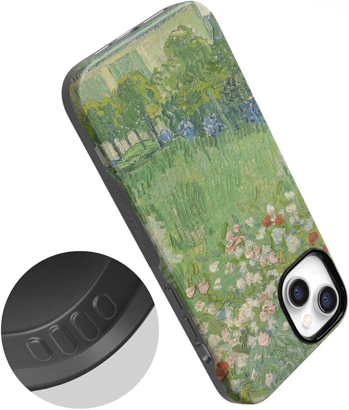 Casely iPhone 14 Case | Vincent’s Admired Garden | Van Gogh Museum | Compatible with MagSafe | Bold Protective Design