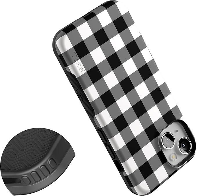 Casely iPhone 14 Case | Check Me Out | Checkerboard | Compatible with MagSafe | Bold Protective Design
