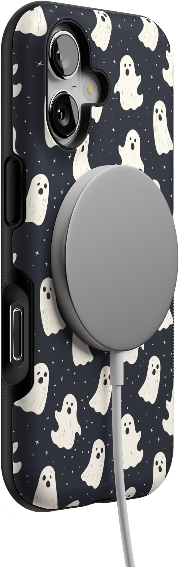 Casely iPhone 17 Case | All Boos No Bite | Friendly Ghost | Bold Protective Design | Compatible with MagSafe