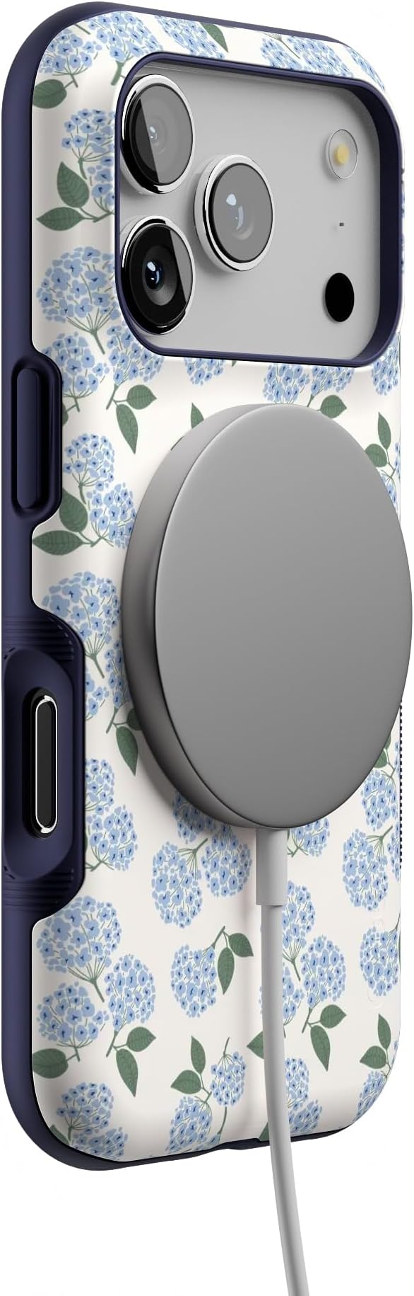 Casely iPhone 17 Pro Case | Nantucket Cottage | Blue Hydrangea | Bold Protective Design | Compatible with MagSafe