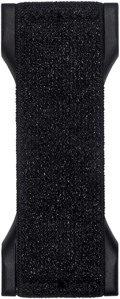 LOVEHANDLE PRO Premium Phone Grip - Elastic Phone Strap - Magnetic Phone Mount and Kickstand for Smartphone and Tablet - Black Glitter