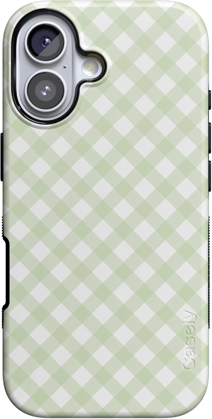 Casely iPhone 17 Case | Mint Lattice | Sunday Best | Compatible with MagSafe | Bold Protective Design