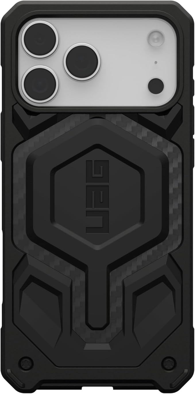 URBAN ARMOR GEAR UAG Designed for iPhone 17 Pro Max Case Monarch Pro - Compatible with MagSafe Military Grade Protective Cover, Carbon Fiber