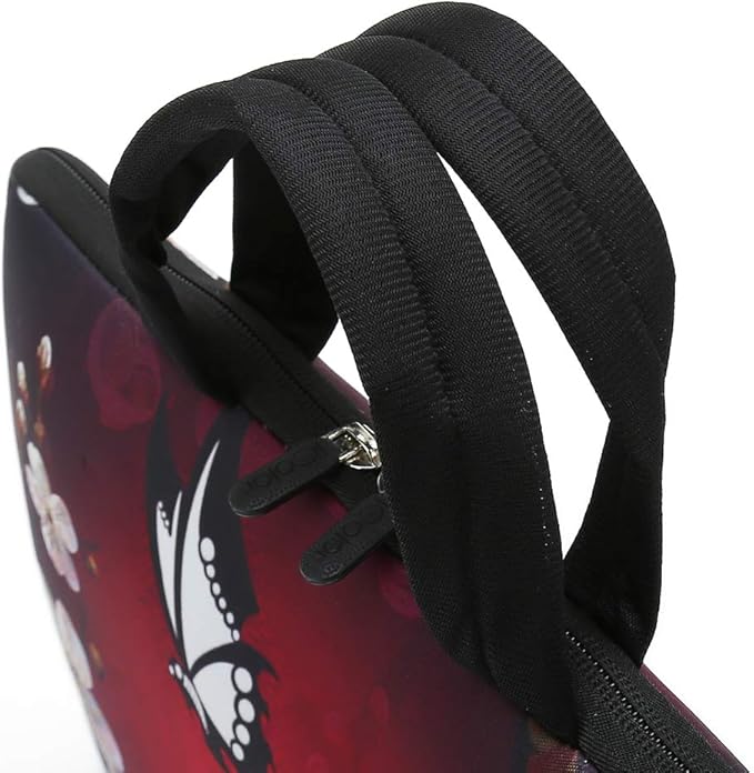 iColor 14 15 15.4 15.6 inch Laptop Handle Bag Computer Protect Case Pouch Holder Notebook Sleeve Neoprene Cover Soft Carring Case for MacBook Dell Lenovo Toshiba HP Chromebook ASUS Acer Black ICB-11