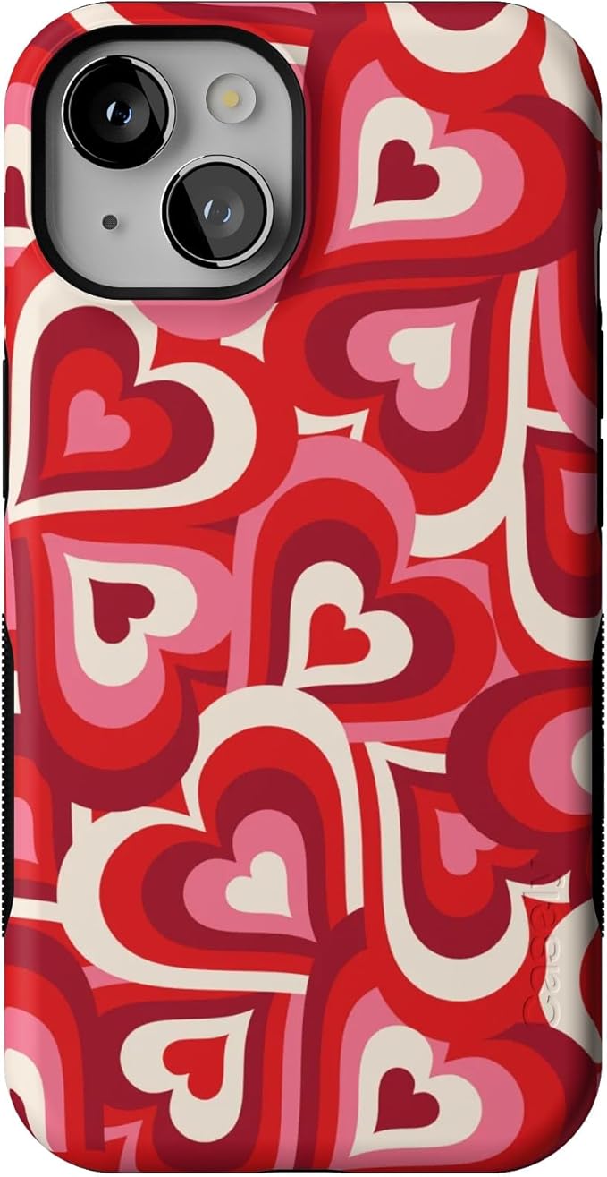 Casely iPhone 14 Case | Love Song Remix | Ombre Hearts | Compatible with MagSafe | Bold Protective Design