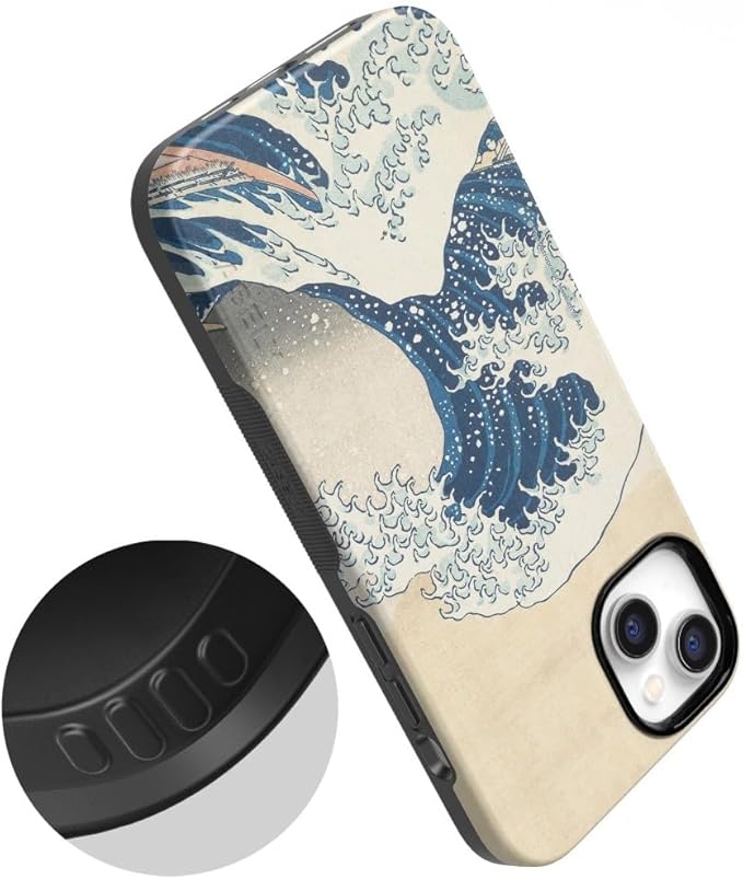 Casely iPhone 14 Case | The Great Wave | The Met Museum | Compatible with MagSafe | Bold Protective Design