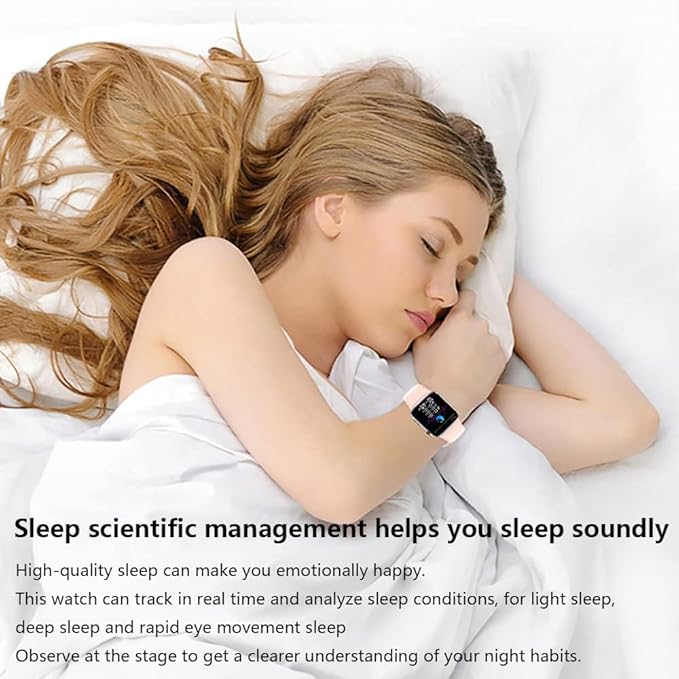 Smart Watch for Men Women Compatible Android iOS iPhone, 2.09" Touch Screen Fitness Tracker Smartwatch with Call/SMS/Sleep Monitor/Pedometer Two Sport Bands (Green)