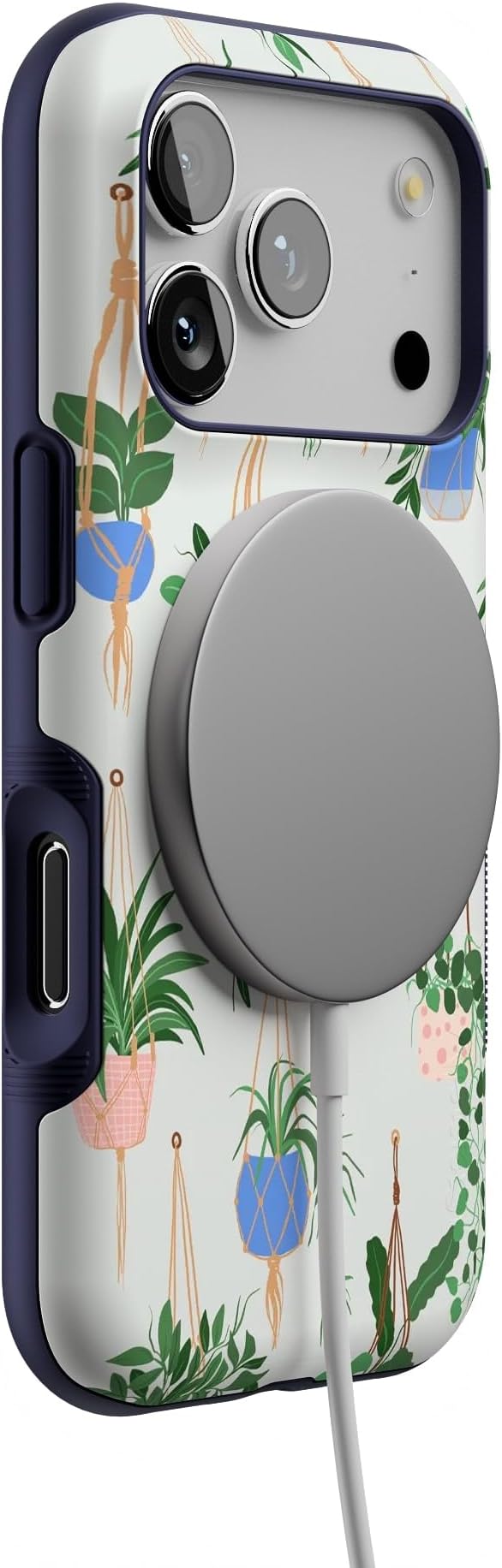 Casely iPhone 17 Pro Case | Hanging Around | Potted Plants Floral | Bold Protective Design | Compatible with MagSafe