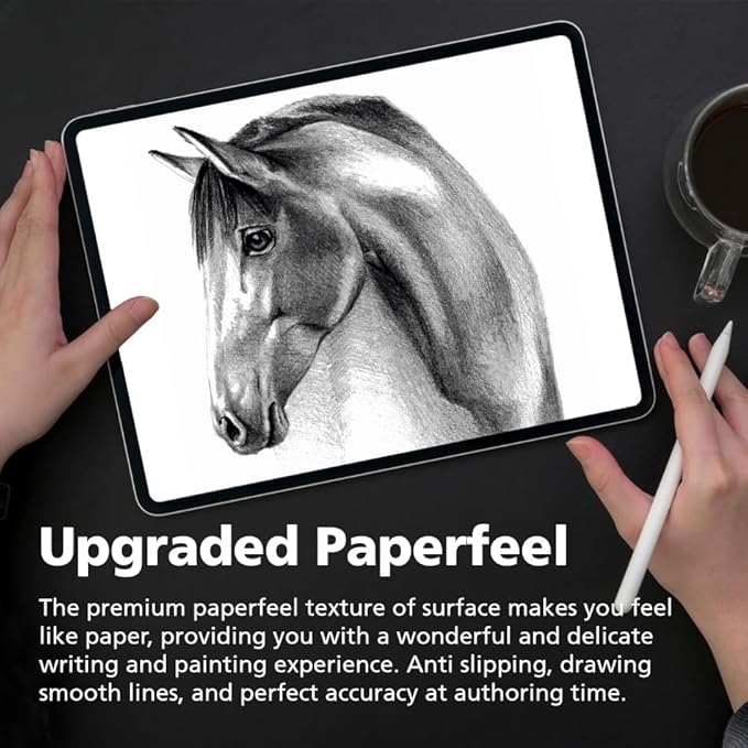 [2-Pack Paperfeel Screen Protector for Lenovo Tab M11/Xiaoxin Pad 2024 11", Anti-Glare Matte PET Film for Drawing and Writing Like on Paper, High Responsive Touch, Easy Installation