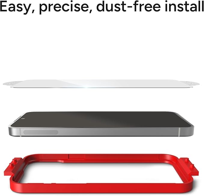 ZAGG Glass+ Samsung Galaxy S25+/ S24+ Screen Protector – Extreme Impact & Shatter Protection, Scratch-Resistant, Smudge-Resistant, Fingerprint Scanner Compatible, InvisibleShield, Easy Installation