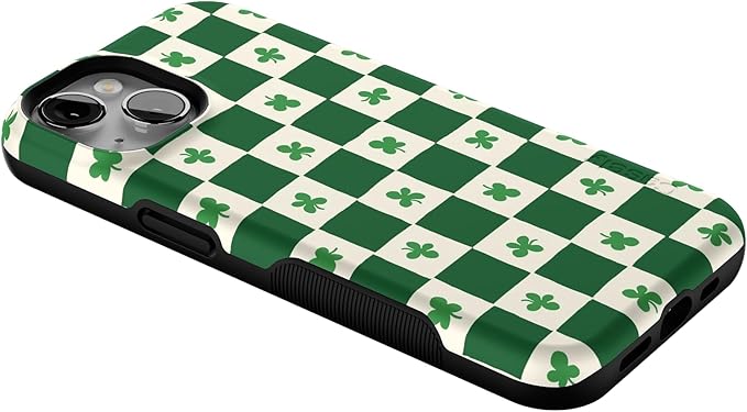Casely iPhone 14 Case | Lucky You | Shamrock | Compatible with MagSafe | Bold Protective Design