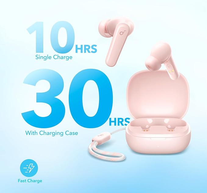 Soundcore by Anker P20i True Wireless Earbuds, 10mm Drivers with Big Bass, Bluetooth 5.3, 30H Playtime, Water-Resistant, 2 Mics for AI Clear Calls, 22 Preset EQs, Customization via App