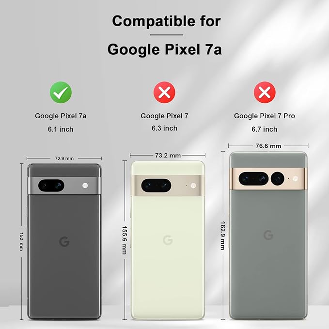 Jasonyu Flip Wallet Case for Google Pixel 7A,Leather Magnetic Folio Cover with Card Holder,Kickstand - TPU Shockproof Durable Protective Phone Case,Brown