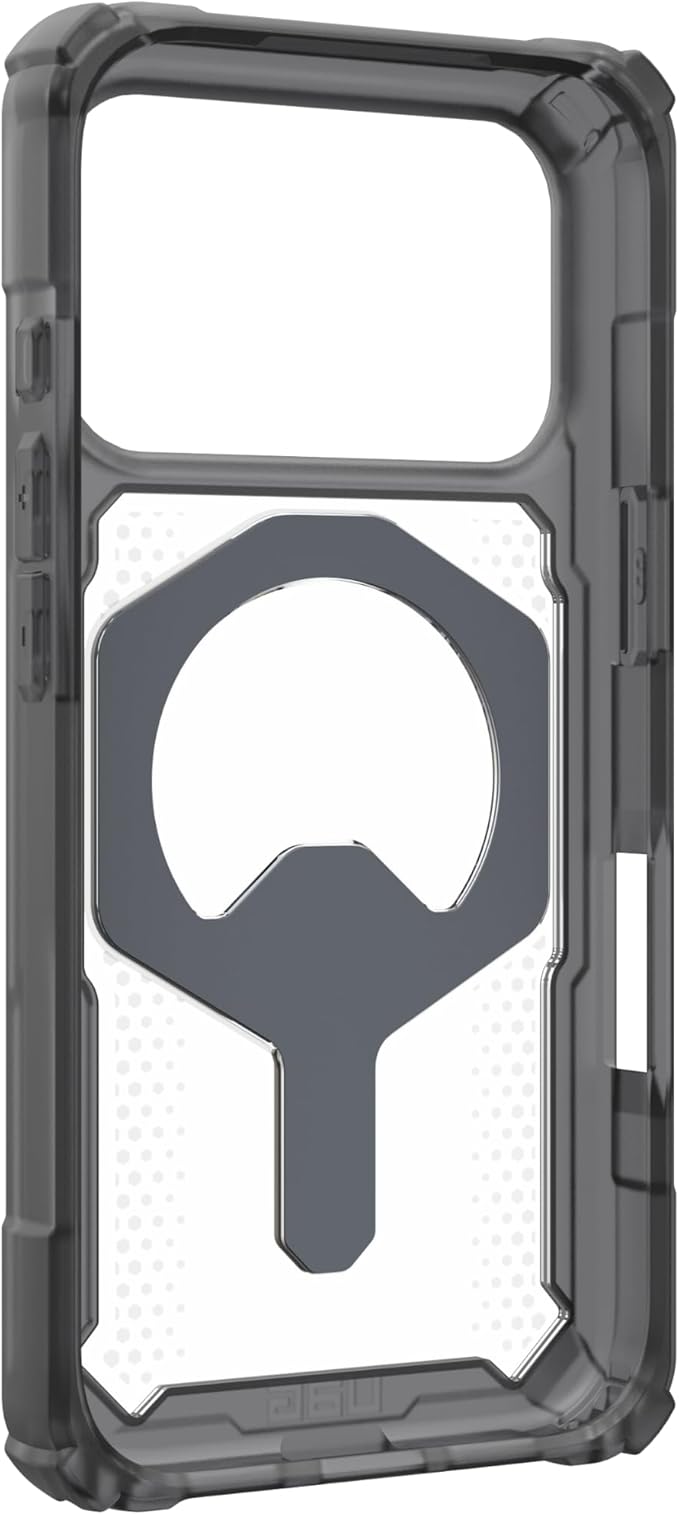 URBAN ARMOR GEAR UAG Designed for iPhone 17 Pro Case with Kickstand Plasma XTE - Compatible with MagSafe Transparent Military Grade Protective Cover, Ash/Titanium