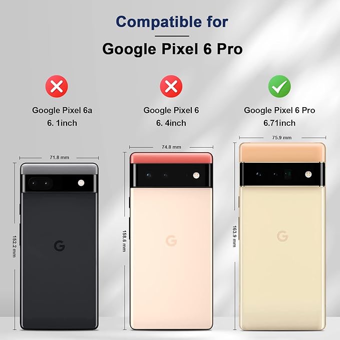 Jasonyu Flip Wallet Case for Google Pixel 6 Pro 5G,Leather Magnetic Folio Cover with Card Holder,Kickstand - TPU Shockproof Durable Protective Phone Case,Blue