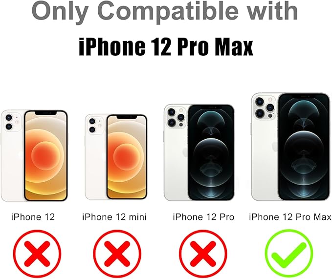 MOWIME Magnetic Case for iPhone 12 Pro Max [Compatible with Magsafe] [Cute Fashion Fluorescent Design] [1 Screen Protector] Slim Translucent Matte Case for iPhone 12 Pro Max 6.7" 2020, Orange