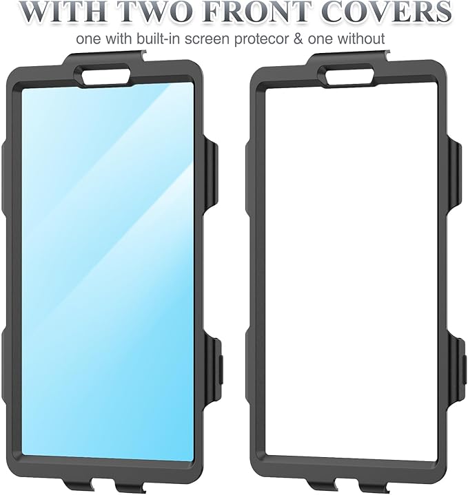 SEYMAC stock Case for Samsung Galaxy Tab A9 8.7'', Full-Body Drop Protection Case with Screen Protector Pencil Holder [360° Rotating Hand Strap] &Stand, Black