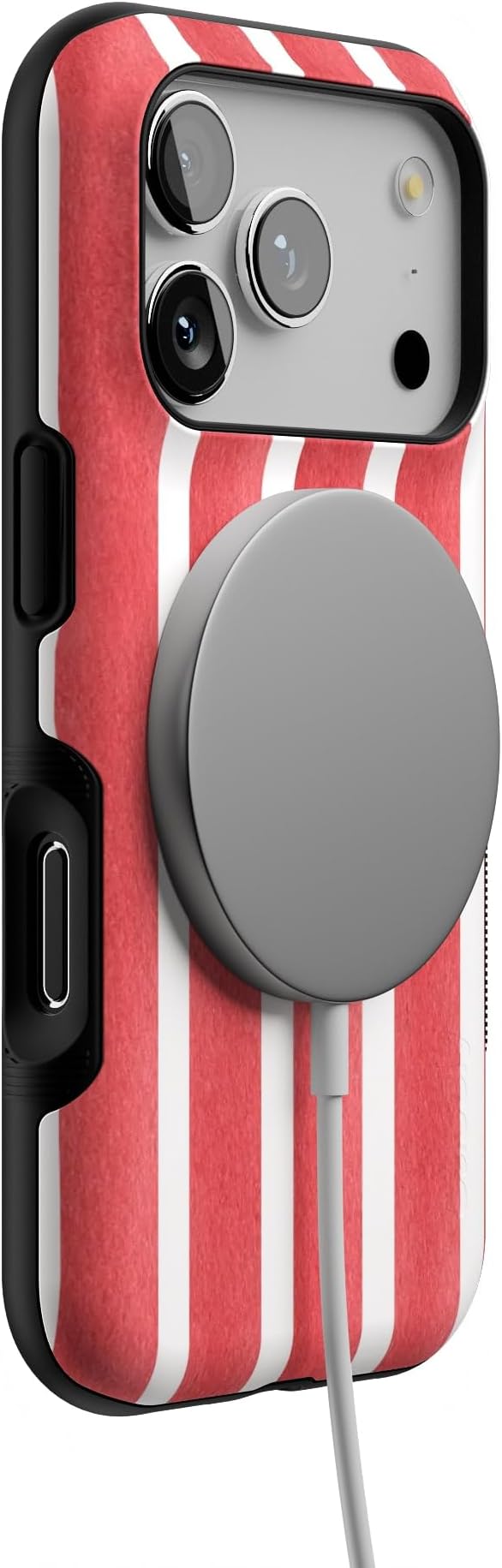 Casely iPhone 17 Pro Case | East Coast Summer | Red Stripes | Bold Protective Design | Compatible with MagSafe