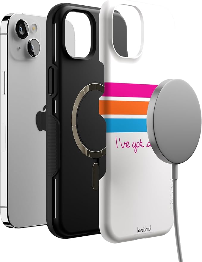 Casely iPhone 14 Case | Love Island | I've Got a Text! | Compatible with MagSafe | Bold Protective Design