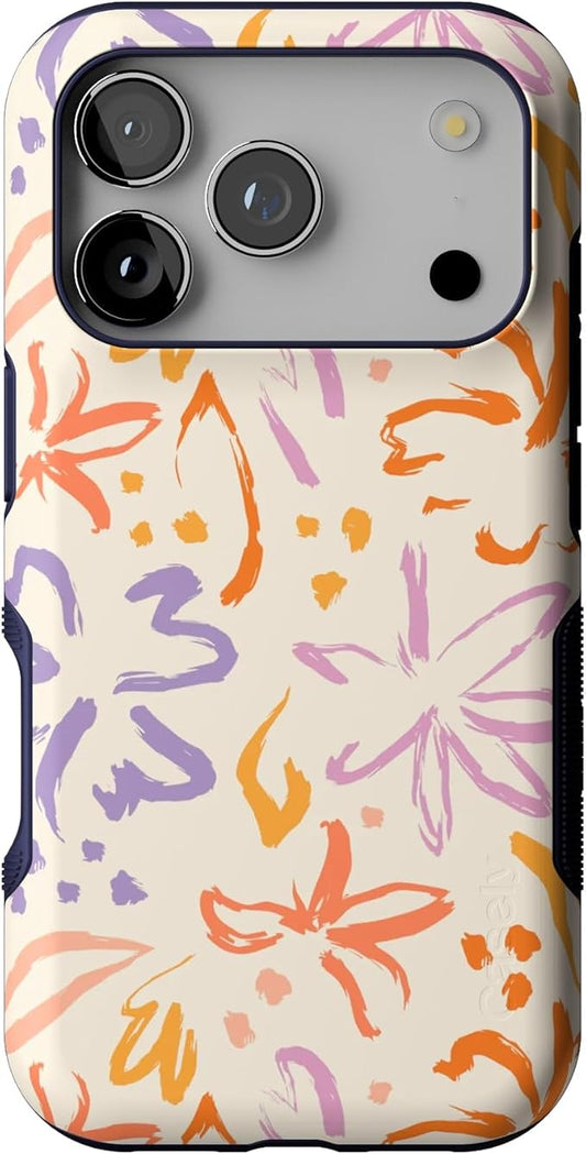 Casely iPhone 17 Pro Case | Hibiscus Blooms | Hawaiian Floral | Bold Protective Design | Compatible with MagSafe