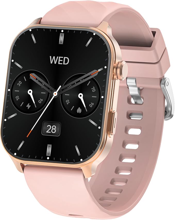 Smart Watch for Men Women Built-in GPS Fitness Tracker, 2.01" HD Touchscreen(Answer/Make Calls), 110+ Sport Modes with Heart Rate/SpO2/Sleep Monitor/, Compass, 1 ATM Waterproof, Rose Gold