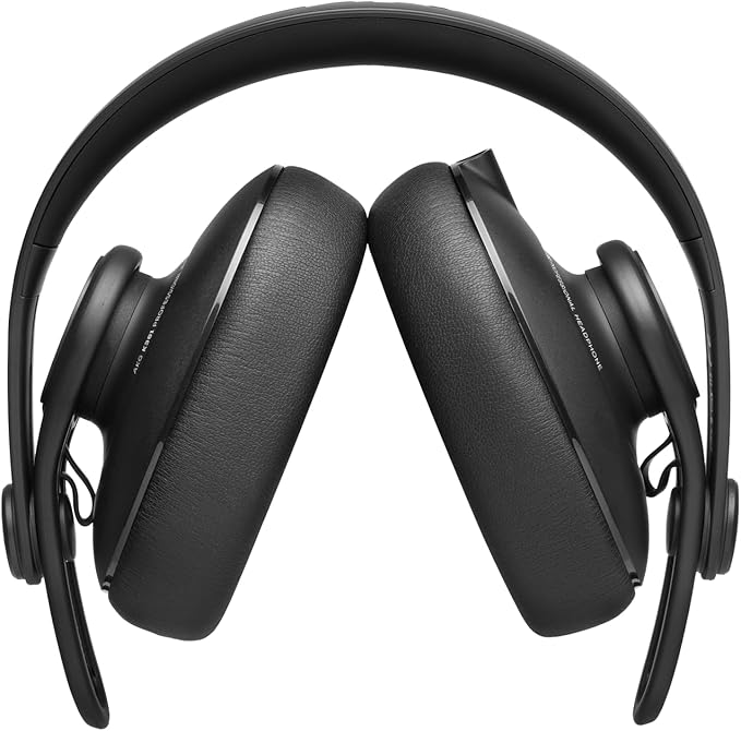 AKG Pro Audio K361 Wired, Over-Ear, Closed-Back, Light Weight, Foldable, Professional Recording Studio Headphones, Studio Monitor Mixing, Podcast, DJ Stereo Headsets, Black