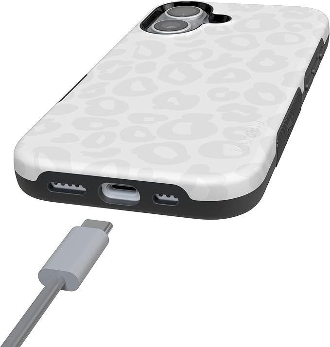 Casely iPhone 17 Case | Into The Wild | White Snow Leopard | Compatible with MagSafe | Bold Protective Design
