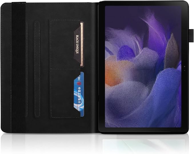 Portfolio Cover for Samsung Galaxy Tab A9 Plus Case 5g 11 Inch, Unique Tree Design with Hidden Card Slots, Built-in Magnetic Auto Sleep, Precise Cutouts Compatible with A9+(Sm-X210/X216/X218) Black