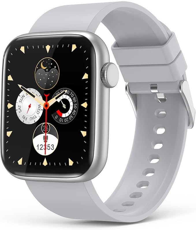 EarlySincere Smart Watches for Women Men, 1.9'' HD Full Touch Screen Fitness Tracker, IP67 Waterproof Smartwatch with Heart Rate,Blood Pressure Blood Oxygen, Sleep Monitor for Android and iPhone