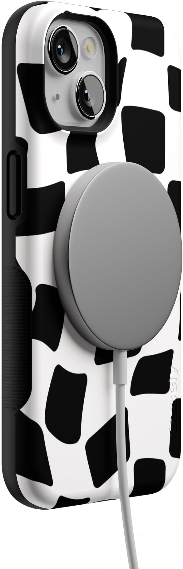 Casely iPhone 14 Case | Funky Checkerboard | High Contrast Design | Compatible with MagSafe | Bold Protective Design