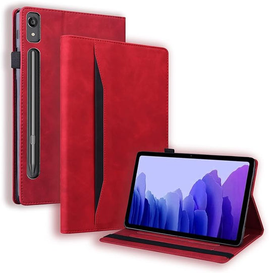 Case for Lenovo Tab P11 Pro (2nd Gen) / Tab P11 Pro Gen 2 11.2 inch Magnetic PU Leather Folio Stand Shell Cover Foldable Card Holder Multi-Angle Tab P11 Pro 2022 11.2",Red