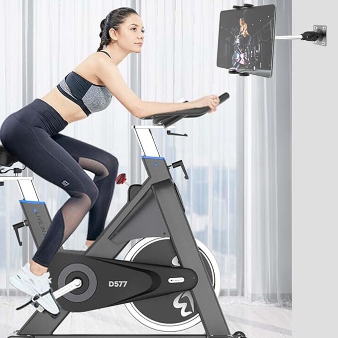 Wall Mount Tablet Holder for 4-13” iPad Phone, Universal Flexible Metal Heavy Duty Wall Stand for iPad Pro 12.9 Air Mini, Samsung Tab, Kindle Fire HD, iPhone - for Kitchen, Bedroom, Warehouse