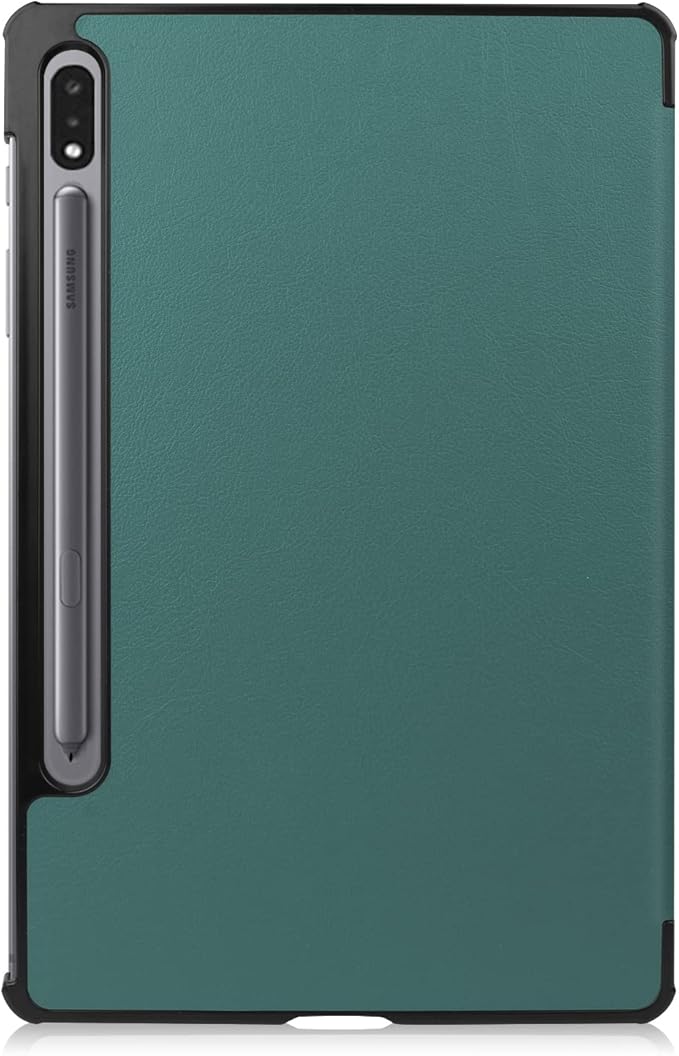 Smart Case for Samsung Galaxy Tab S10 Lite / S10 FE / S9 FE 10.9-Inch, Ratesell Lightweight Trifold Stand Smart Case Cover with Auto Wake/Sleep Blackish Green