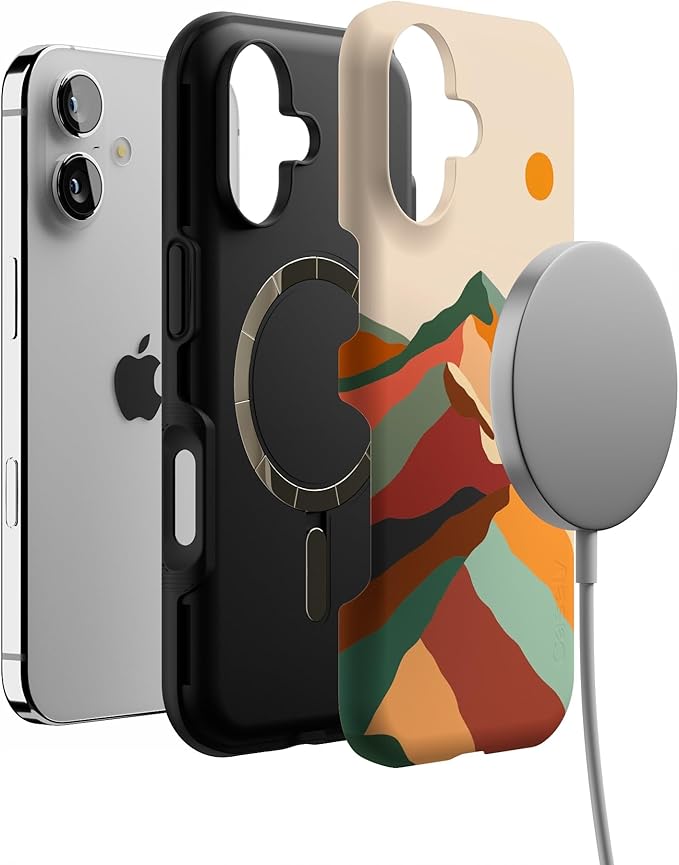 Casely iPhone 17 Case | Magic Mountain | Colorblock | Bold Protective Design | Compatible with MagSafe