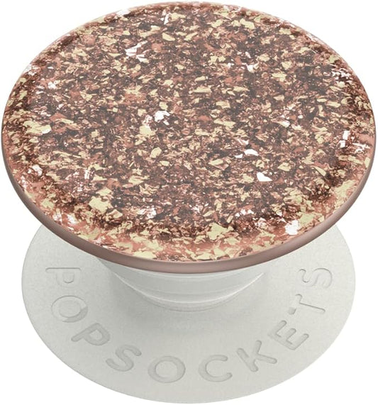 PopSockets Phone Grip with Expanding Kickstand, Adhesive Grip - Foil Confetti Rose Gold