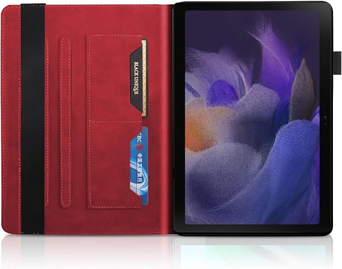Portfolio Cover for Samsung Galaxy Tab A9 Plus Case 5g 11 Inch, Unique Tree Design with Card Slots, Built-in Magnetic Auto Sleep, Precise Cutouts Compatible with A9+(Sm-X210/X216/X218) Wine Red