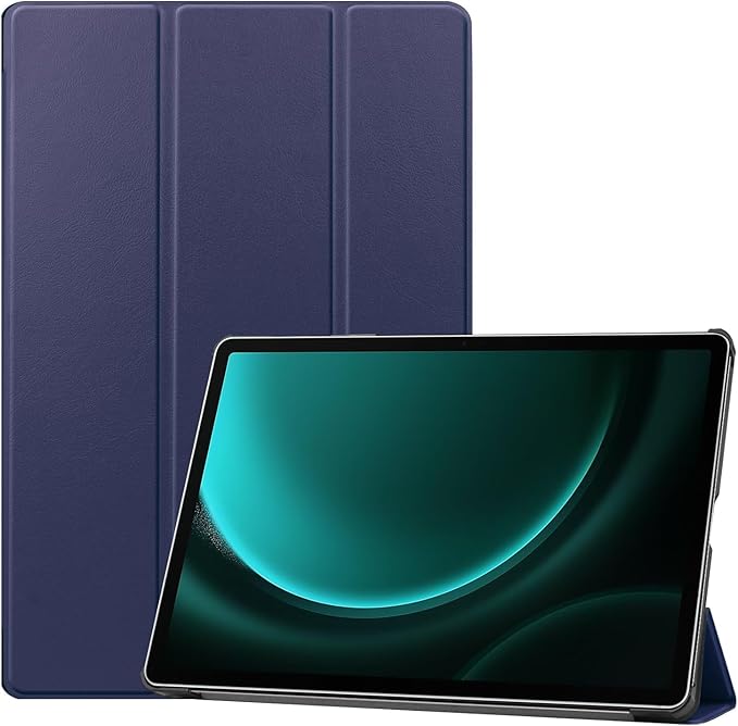 Smart Case for Samsung Galaxy Tab S10 Lite / S10 FE / S9 FE 10.9-Inch, Ratesell Lightweight Trifold Stand Smart Case Cover with Auto Wake/Sleep Navy Blue